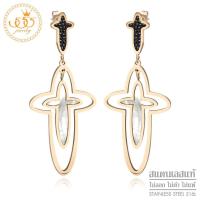 ราคา 555jewelry ต่างหูสตั๊ดสแตนเลส สตีล แบบต่างหูห้อย รูปไม้กางเขน ดีไซน์สวย รุ่น MNC ER1028 ต่างหูผู้หญิง ต่างหูแฟชั่น ต่างหูสแตนเลส ER29 (624286930)