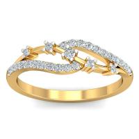 ราคา แหวนทอง 18KT ประดับเพชร 0 30 กะรัต คุณภาพเพชร F VS (10085705101)