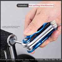 ราคา Yolandas ชุดประแจหกเหลี่ยมพับได้แบบพกพาเครื่องมือซ่อมประแจไขควงหัวหกเหลี่ยม (20801160053)