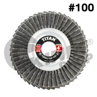 ราคา แพ็ค3ใบ จานทรายซ้อนหลังอ่อน 4นิ้ว TITAN ขนาด105 x 16mm สีดำ มี9เบอร์ 40 60 80 100 120 150 240 320 400 (14739709068)