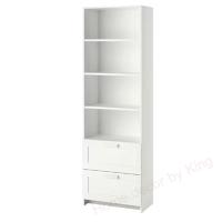 ราคา ตู้หนังสือ 2 ลิ้นชัก พาร์ติเคิลบอร์ด สีขาว ขนาด 60x190 cm (18093446316)