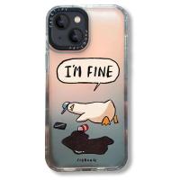 ราคา zouwutuo41 潮牌CASETIFY可乐鸭子适用iPhone14ProMax苹果11镭射手机壳XRXS硬 (20422679035)