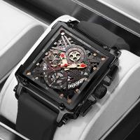 ราคา LIGE นาฬิกาผู้ชายแบรนด์เดิมแฟชั่นวันที่นาฬิกาข้อมือปฏิทินโครโนกราฟกันน้ำนาฟิกาข้อมือผช (9453920268)