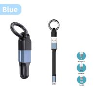 ราคา สายเคเบิลข้อมูลสายชาร์จ USB พวงกุญแจชาร์ตเร็วแบบพกพาสำหรับไมโคร USB POCO USB Type C แบบสั้นสายสำหรับ iPhone Samsung S21 Huawei Xiaomi (20352111075)