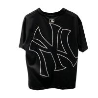 ราคา Mlb ใหม่เสื้อยืดลําลองสําหรับผู้ชายผู้หญิงแขนสั้นคอกลมพิมพ์ลายตัวอักษร Ny ทรงหลวม 100 ผ้านุ่ม สกรีนคมชัด (20183461393)