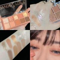 ราคา พาเลทอายแชโดว์ เนื้อแมตต์ กลิตเตอร์ ติดทนนาน 10 สี เครื่องสําอาง (9890811773)