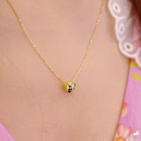 ราคา สร้อยคอจี้ทองคำแท้ ลายผึ้งน้อย น้ำหนัก 0 5 กรัม ทองคำ 99 99 ยาว 24 ซม ทองแท้ๆทั้งเส้น ขายได้ มีใบรับประกัน ไอเทมใหม่ (7689633761)