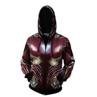 ราคา COSER 77 เสื้อกันหนาวมีฮู้ด the avengers tony stark marvel superhero 3 d แต่งซิป (19046456648)