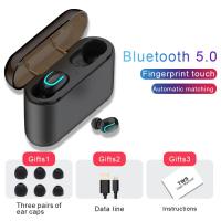 ราคา Bluetooth Earphones TWS Wireless Blutooth 5 0 Earphone Handsfree Headphone Sports Earbuds Gaming Headset Phone PK HBQ (10447570651)