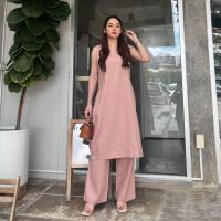 ราคา เดรสแขนกุดผ่า2ข้าง เฉพาะเดรส (21069410988)