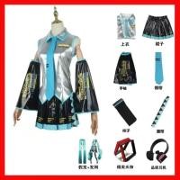 ราคา ชุดมิกุของผู้หญิง Hatsune ชุดสูทอย่างเป็นทางการมิกุญี่ปุ่นเงินหนังแก้วอะนิเมะสาวญี่ปุ่นชุดคอสเพลย์ (20403619376)