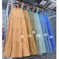 ราคา W12 2BM เอี๊ยมกระโปรงผ้าลูกฟูก สไตล์เกาหลีทรงโอเวอร์ไซส์ สาวอวบใส่ได้ 100สี (20204789645)
