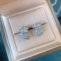 ราคา Bague Ringen 925 Sterling Silver Jewelry Diamond Stud Earrings For Women 6 8mm Geometric Gemstone Wedding Party Female Gifts (12957440797)