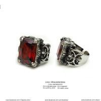 ราคา แหวนขวานคริสตัลแดง แหวนพลอยแดง ทับทิมแดง สแตนเลสแท้ stainless 316l แหวนผู้ชาย แหวนแฟชั่น แหวนเท่ๆ แหวนสแตนเลส (6280776548)