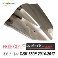ราคา Elvenตาสำหรับฮอนด้าCBR650F CBR 650 F 2014 2015 2016 2017 อุปกรณ์มอเตอร์ไซค์ฟองคู่กระจกกระจกF Airing CBR 650F 14 15 16 17 ลมVisorสปอยเลอร์D Eflector (3337664346)