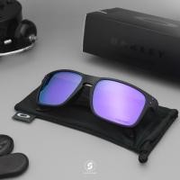 ราคา Oakley HOLBROOK OO9244 47 Matte Black Prizm Violet (20820324511)