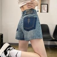 ราคา TOFASHIONS กางเกงขาสั้นผู้หญิงกางเกงยีนส์เอวสูงสไตล์เกาหลียีนส์หลวมแฟชั่น All Match บางหญิง23072509กางเกงผ้ายืด (19818206363)