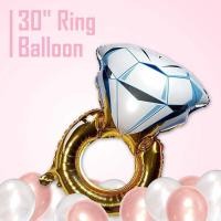 ราคา Cheapest BRIDE TO BE Balloons set Rose Gold Foil Balloons Wedding Party Bridal Hens Night Variation Diamond ring Ready Stock (19845532425)