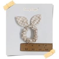 ราคา ยางรัดผมหูกระต่ายไซส์ M โดนัทรัดผม ผ้าคอตตอนทวิล 12 ลายน่ารักๆ Bunny Ear Hair scrunchies (15063661840)