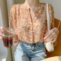 ราคา Myaistyle เสื้อเชิ้ตหญิง เสื้อเบลาส์ เสื้อ ผญ เสื้อ ผญแฟชั่น ลายดอกไม้ หลวม เกาหลี เสื้อไปทะเล 2022ใหม่ 032712 (13465382214)