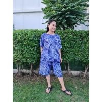 ราคา ชุดมัดย้อมเสื้อกางเกง ชุดเข้าเชตเสื้อกางเกง Chatrchai shop (18546619386)