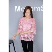 ราคา เสื้อลูกไม้แขนกระดิ่ง เสื้อลูกไม้แขนต่อ เสื้อลูกไม้แขนสามส่วน เสื้อลูกไม้ ชุดไทย ผ้าไทย ผ้าลูกไม้ ลูกไม้ฝรั่งเศส A49 2 (4115572139)