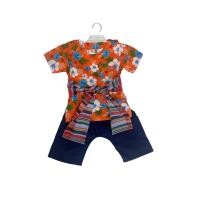 ราคา ชุดไทยเด็ก ชุดดอกม่อฮ่อม พร้อมผ้าคาดเอว ชุดดอกสงกรานต์ พร้อมส่ง (18342002971)