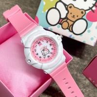 ราคา นาฬิกาของเด็ก นาฬิกาเด็กหญิง คิตตี้ มาใหม่ สีชมพูน่ารัก ระบบควอตซ์ สายยาง หน้าปัด 40MM พร้อมกล่องสุดน่ารักฟรี (15087452058)