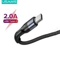 ราคา USAMS USB Type C การชาร์จและซิงค์ข้อมูลสายเคเบิลสำหรับ Xiaomi A1Samsung S8Huawei P9 GoPro Hero 5 Google Pixel XL Nexus 5X 6PLG G5 OnePlus 2 HTC 10สมาร์ทโฟนสีดำ (7450607159)
