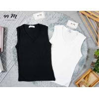 ราคา เสื้อกล้าม คอวีมีผ้าเรย่อน เนื้อผ้าดีทรงสวยใส่สบาย อก 32 38 มี 2 สี ดำ ขาว (20927217762)