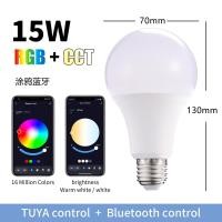 ราคา LITUP หลอดไฟอัจฉริยะ220V LED WiFi RGB E27 7W 12W 15W หลอดไฟ LED ไร้สายพร้อมรีโมทคอนโทรล LED RGB บ้าน W (20349055232)