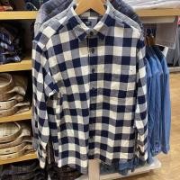 ราคา UNIQLO Uniqlo เสื้อเชิ้ตลายสก๊อตผ้าสักหลาดคู่สำหรับทั้งหญิงและชายแขนยาวเสื้อเชิ้ตลำลองเครื่องปรับอากาศเสื้อคลุมบางๆฤดูใบไม้ร่วง (20145361152)