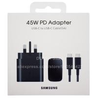 ราคา UK Charger Samsung S23 S22 Ultra 45W Super Fast Charging 2 0 Usb Type C 5A สาย PD PPS Quick สำหรับ Galaxy S21 S20 Plus A54 (19961715248)