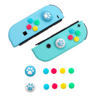 ราคา Nintendo Switchปุ่มจอยสติ๊กแท่งเก็บข้อมูลฝาจับฝาครอบป้องกันสำหรับNintendo Switch Joy Con Controller ABXY Keyสกินสติ๊กเกอร์กรณี (19791682480)