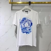ราคา 2023 NEWsummer เสื้อยืดแขนสั้นผู้ชาย Blue Medusa Head Print Cotton Fabric (19764687895)