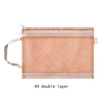 ราคา 1ชิ้น Morandi มือถือ A4ตะแกรงสองชั้น Tas Berkas ถุงเก็บของกล่องใส่ปากกาโปร่งใสกระดาษทดสอบกระเป๋ากระเป๋าใส่ข้อมูล (20444160469)