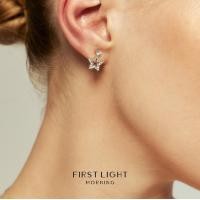 ราคา First Light Morning Capella Earrings ต่างหู Swarovski Elements ต่างหูแป้นเสียบ (20920570184)