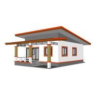 ราคา แบบบ้านโมเดิร์น ชั้นเดียว ขนาด 2 ห้องนอน 1 ห้องน้ำ 1 ห้องรับแขก 1 ห้องครัว ขนาดพื้นที่ตัวบ้าน 73 50 ตารางเมตร หลังคามุงกระเบื้องลอนคู่ P B HOUSE รหัสPB 007 (21044204556)