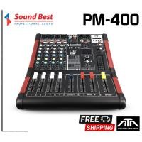ราคา สินค้าขายดี เพาเวอร์มิกซ์ SoundBest PM 400 400W ซาวด์เบส 4 CH เอฟเฟคแท้ Sound best PM 400 4ช่อง 400วัตต์ มีแอมป์ในตัว เพาเวอร์มิกเซอร์ Power Mixer (13065680087)