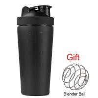 ราคา 750Ml สแตนเลสสตีลถ้วยโปรตีน Shaker แบบพกพาฟิตเนสกีฬาแก้วเครื่องปั่นโภชนาการแก้วขวดน้ำสูญญากาศฉนวนกันความร้อนถ้วยน้ำ (17038647053)