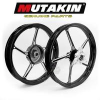 ราคา MUTAKIN WHEEL ลาย ล้อเเม็ก 5ก้านเดิม ล้อแม็กมอเตอร์ไซต์ขอบ 17 AEROX 155 NVX 155 1 6 1 85 17เครื่องประดับ (19478462532)