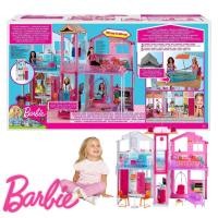 ราคา ลดล้างสต็อก Barbie 3 story townhouse บ้านตุ๊กตา บาร์บี้ 3ชั้น ขนาด90X60cm อุปกรณ์ครบชุด พับเก็บได้ (20864801848)
