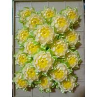 ราคา ดอกไม้โปรยทาน เหรียญโปรยทาน ดอกบัวทิพย์สีครีม ตัวเปล่า เเพคละ 20 ดอก (21225206204)