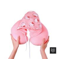 ราคา Moshi Moshi หมอนรองคอมีหมวก แบบพกพา ลาย Hello Kitty ลิขสิทธิ์แท้จากค่าย Sanrio รุ่น 6100002698 2699 (20069512785)