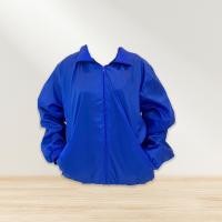 ราคา เสื้อแขนยาว ผ้าร่ม สีน้ำเงิน Free Size ผ้าย่น ซับตาข่ายสีน้ำเงิน กันแดด กันลม ราคาโรงงาน พร้อมส่งราคาถูก (17222190783)