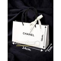 ราคา แท้shopไทย ถุงกระดาษ Chanel พร้อมริบบิ้น สีขาว สีดำ กล่องของขวัญ (20869380620)