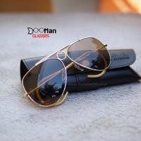 ราคา แว่นกันแดดขาเกี่ยวหน้าศูนย์0 เลนส์สีชา กรอบทอง (16629558257)