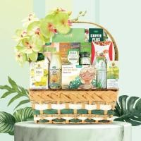 ราคา ส่งฟรี 2024 C2 กระเช้าโครงเหล็กสีเขียว 14 นิ้ว กระเช้าปีใหม่ กระเช้าสุขภาพ ของขวัญปีใหม่ กระเช้าดอยคำ (20642133527)