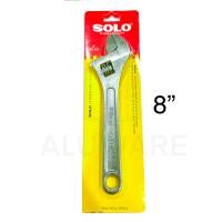 ราคา ประแจเลื่อน SOLO แท้ No 624 ชุบโครเมี่ยม โซโล ประแจ ปะแจ ปะแจเลื่อน Wrench คลายน็อต ขัน คลาย คลายหัวสกรู ปาแจ ปาแจเลื่อน ALUWARE AW207 (20879977073)