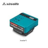 ราคา Wirelife 120W เครื่องแปลงไฟ DC 18V ถึง220V ตัวแปลงอินเวอร์เตอร์สำหรับเครื่องใช้ในบ้านแหล่งจ่ายไฟอินเวอร์ทเตอร์สำหรับแบตเตอรี่ Makita 18V (21273392935)
